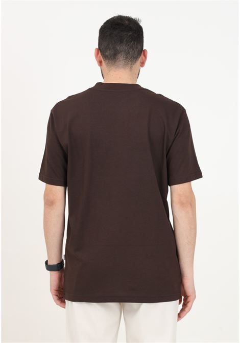 Brown short-sleeved t-shirt for men SELECTED HOMME | 16077385Chocolate Torte